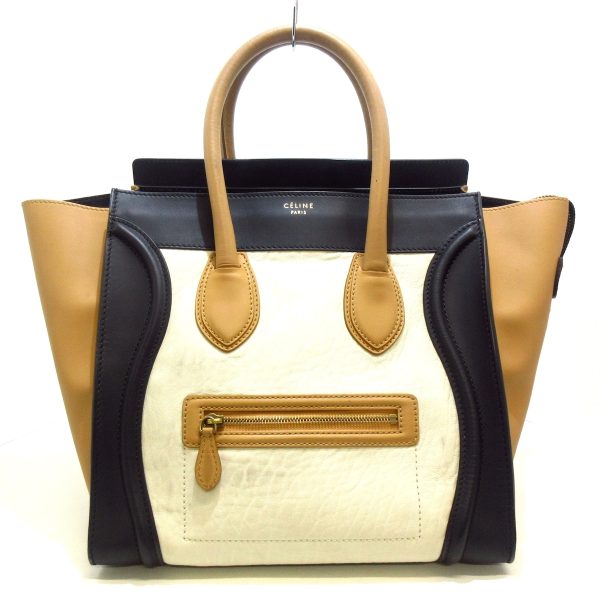 37477747 1 Celine Luggage Mini Shopper Tote Bag Black Leather