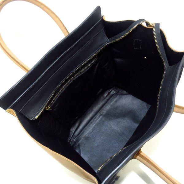 37477747 6 Celine Luggage Mini Shopper Tote Bag Black Leather