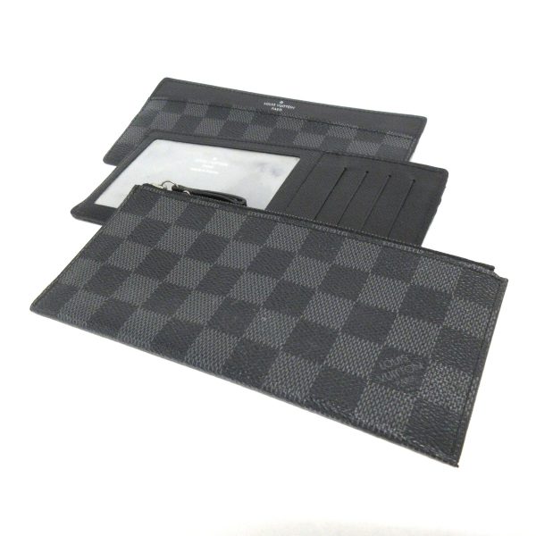 37586670 4 Louis Vuitton Portefeuille Long Modular Long Wallet Damier Graphite