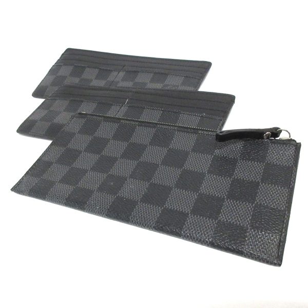 37586670 5 Louis Vuitton Portefeuille Long Modular Long Wallet Damier Graphite