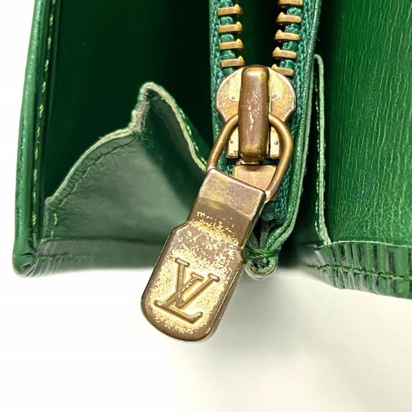 37610888 6 Louis Vuitton Pochette Porte Monet Credit Long Wallet Borneo Green