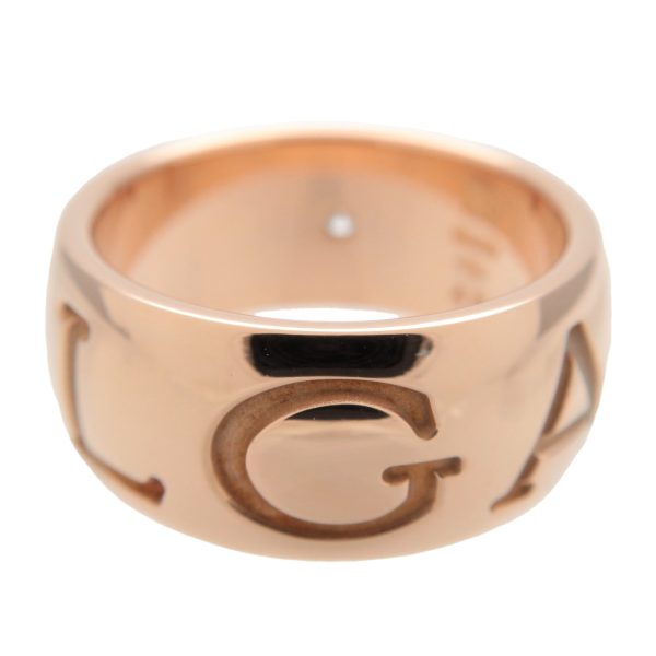 37717 2 2 Bulgari Monologo Diamond Pink Gold Ring