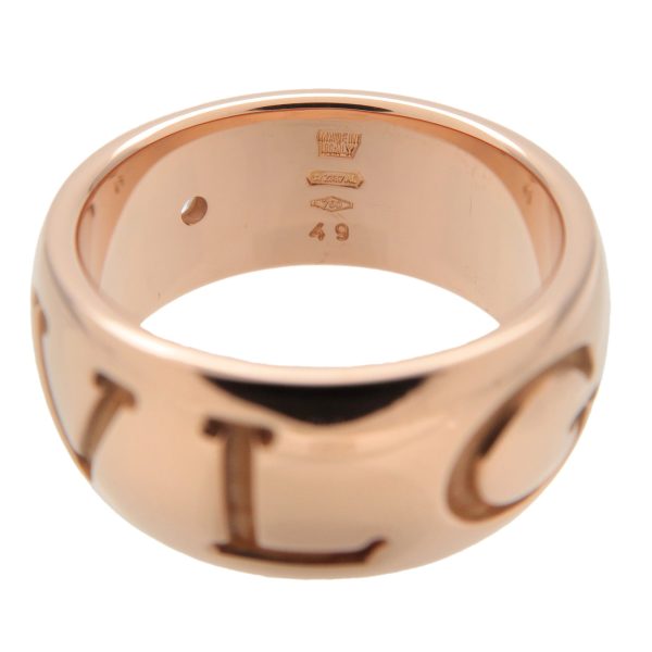 37717 2 4 Bulgari Monologo Diamond Pink Gold Ring