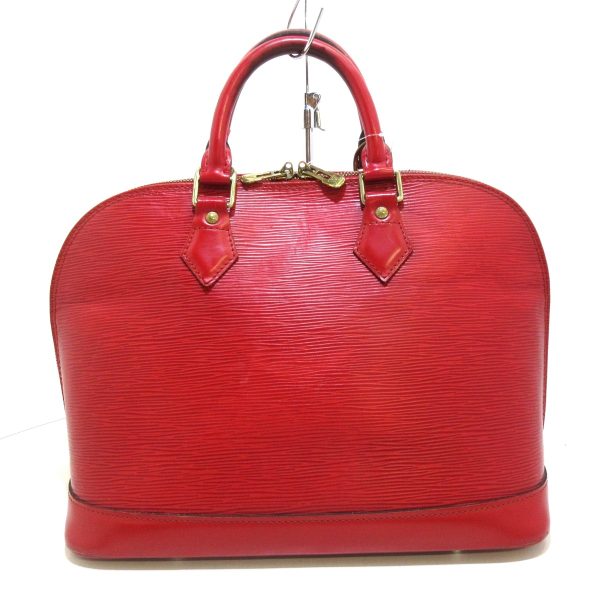 37776287 3 Louis Vuitton Alma Handbag Castilian Leather Red