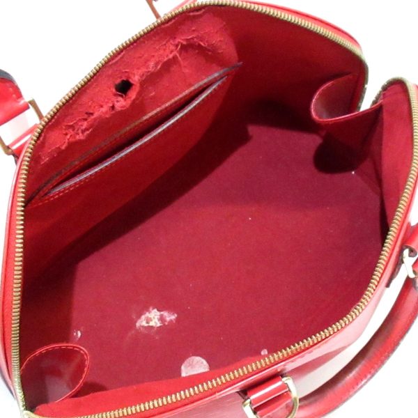 37776287 7 Louis Vuitton Alma Handbag Castilian Leather Red