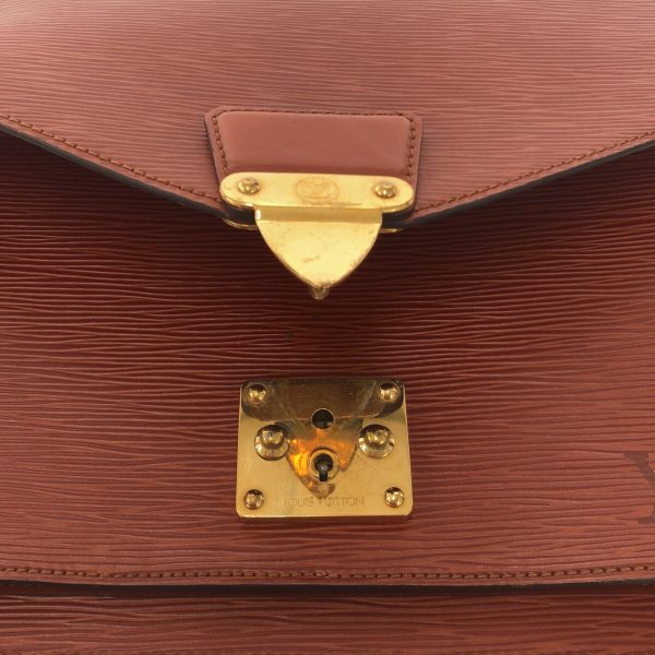 37783277 11 Louis Vuitton Monceau Kenyan Handbag Leather Brown