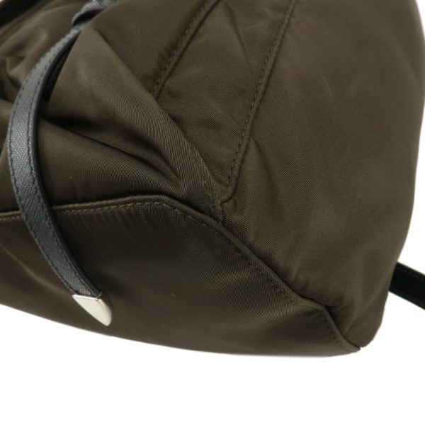 37794 8 6 Prada Backpack Nylon Khaki