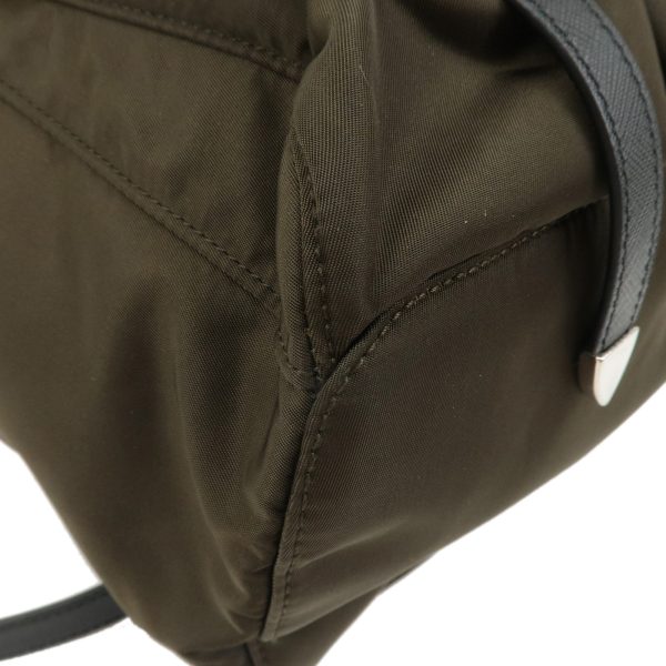 37794 8 7 Prada Backpack Nylon Khaki