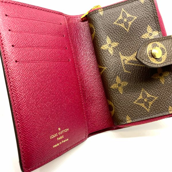 37875490 3 Louis Vuitton Portefeuille Juliet Bifold Monogram Wallet Fuchsia