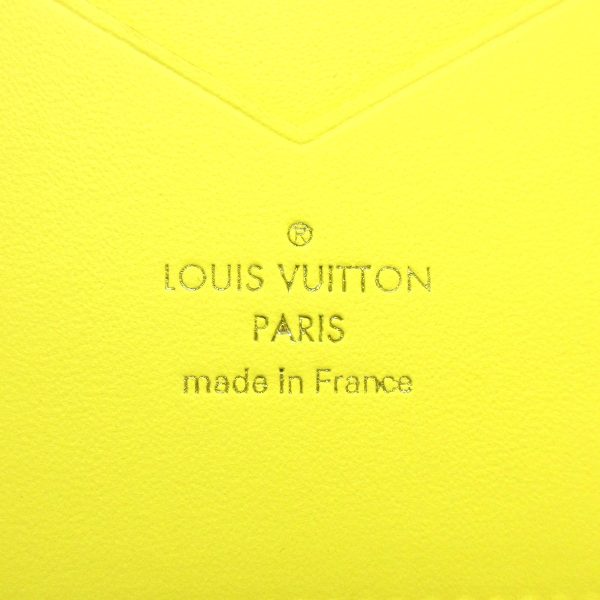 37886872 5 Louis Vuitton LV Vertical Wallet Compact Bifold Wallet Taurillon Yellow