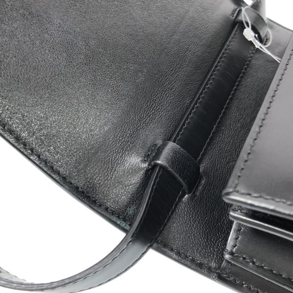 37888888 10 Celine Classic Small Shoulder Bag Black Leather