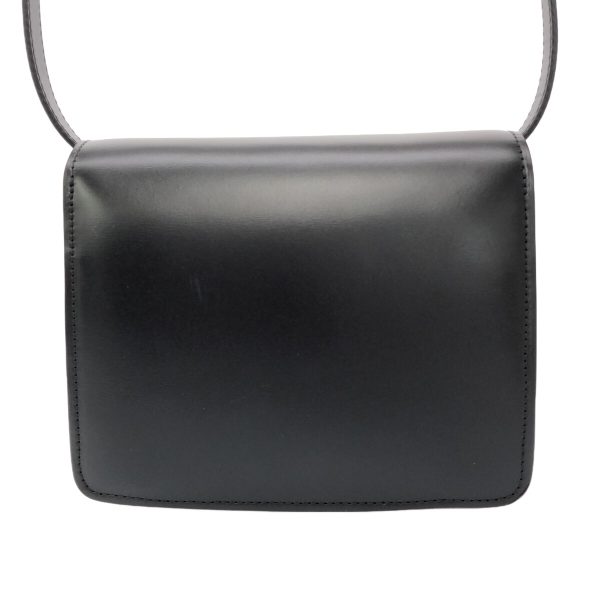 37888888 3 Celine Classic Small Shoulder Bag Black Leather