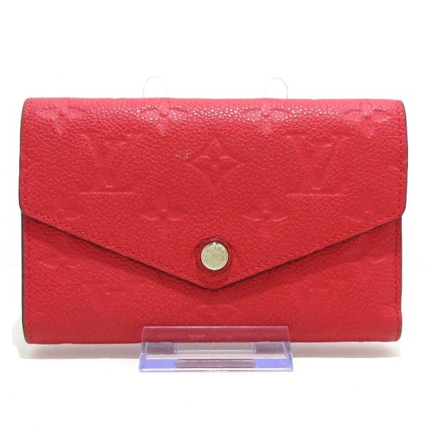 37898434 1 Louis Vuitton Portefeuille Curieuse Compact Trifold Wallet Poppy Petal