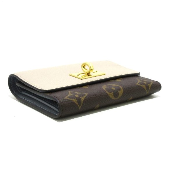 37901517 7 Louis Vuitton Portefeuille Victorine Trifold Wallet Monogram Greige Calf Leather