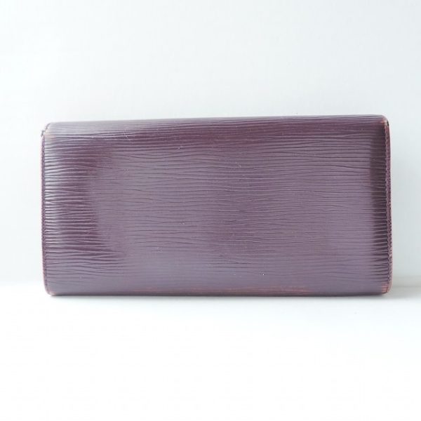 37911911 2 Louis Vuitton Portefeuille Sarah Long Wallet Cassis Epi