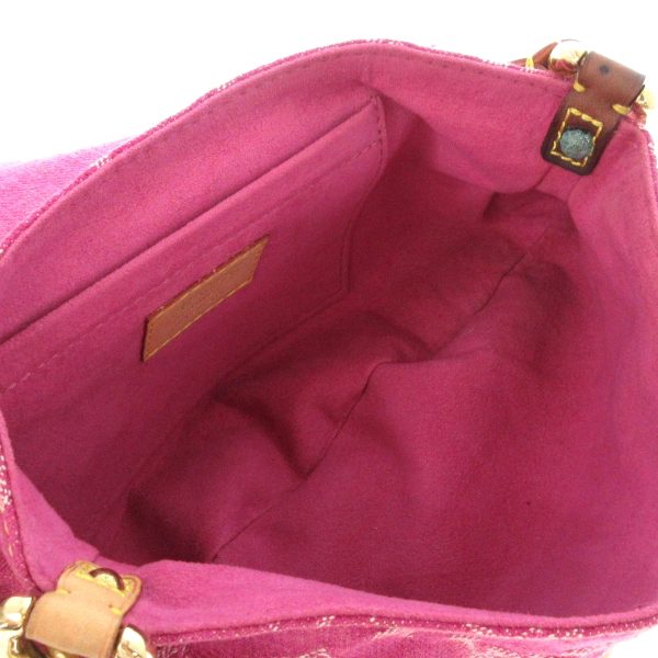 37957820 6 Louis Vuitton Mini Pretty Shoulder Bag Fuchsia Denim