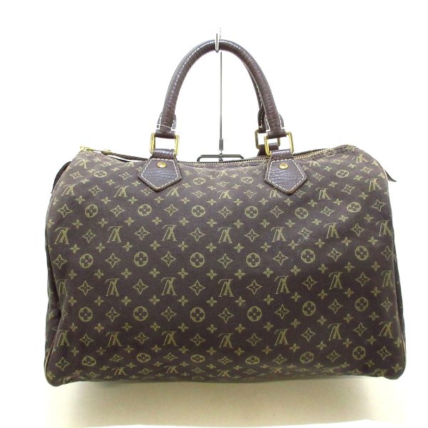 37967812 3 Louis Vuitton Speedy 30 Handbag Ebene Cotton Linen