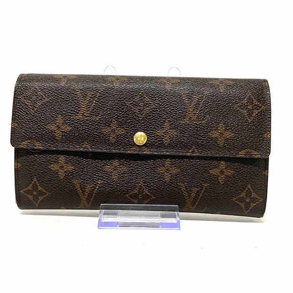 38066304 1 Louis Vuitton Pochette Porte Monet Credit Long Wallet Monogram