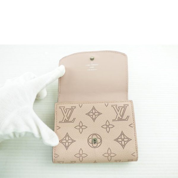 38343 4 Louis Vuitton Portefeuil Iris Compact Wallet Mahina Magnolia