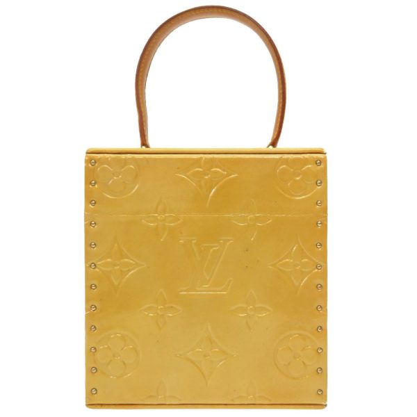 3i0097sggs5 3 LOUIS VUITTON Bleecker Handbag Monogram Vernis Yellow