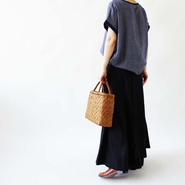 4 Kagoya Wild Grape Basket Bag Brown