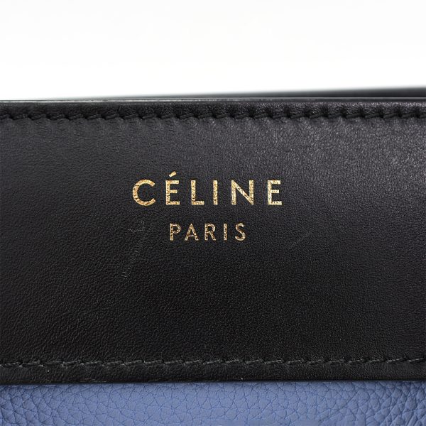 4023k260005 8 Celine Luggage Micro Blue Leather Handbag