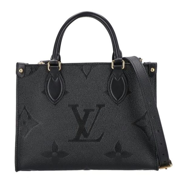 40327 1 Louis Vuitton On the Go PM Monogram Empreinte Bag Black