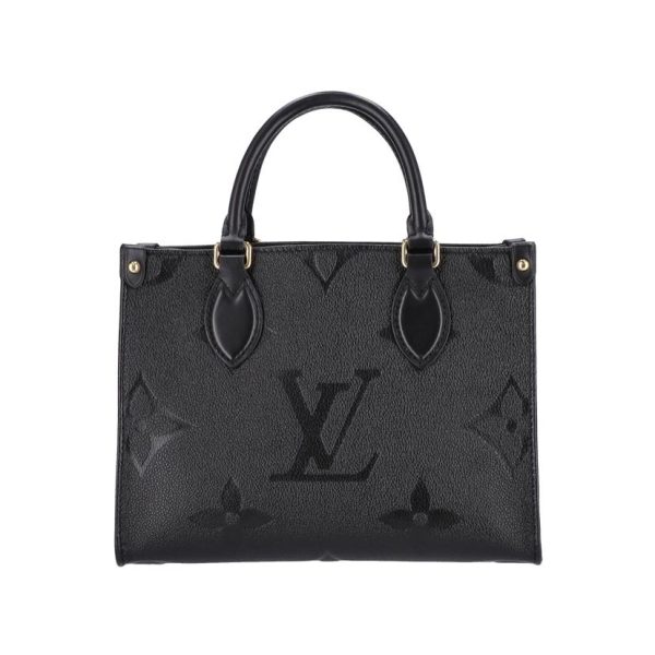 40327 2 Louis Vuitton On the Go PM Monogram Empreinte Bag Black