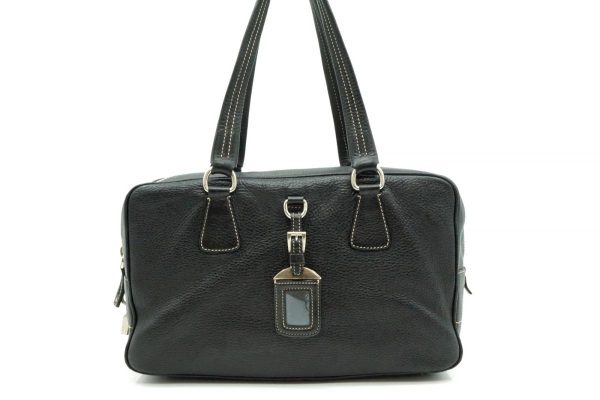 40379 8692h 1 Prada Shoulder Bag Leather Black