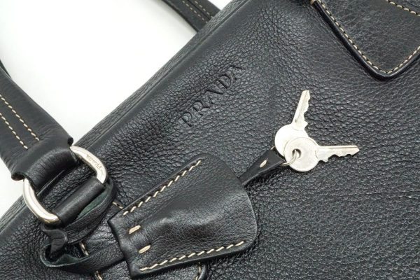 40379 8692h 8 Prada Shoulder Bag Leather Black