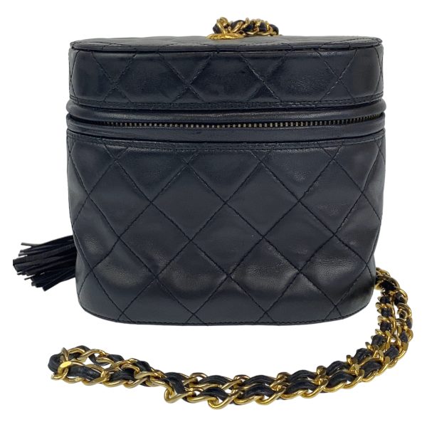 403806 2 Chanel Vanity Bag Lambskin Black