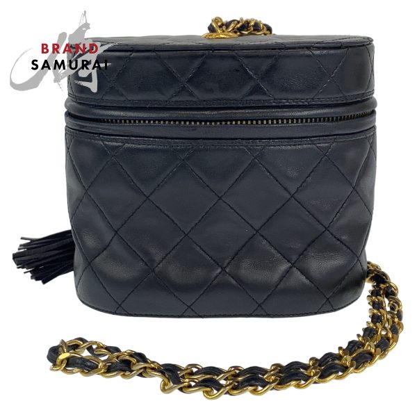 403806 2 wm Chanel Vanity Bag Lambskin Black