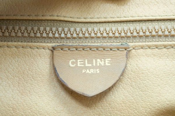 40528 8742h 10 Celine Vintage Macadam Mini Shoulder Bag Triomflogo Leather Brown