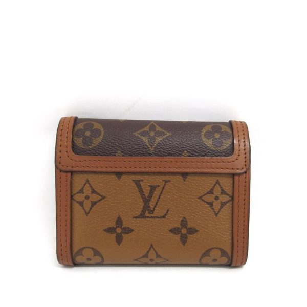 41195 2 Louis Vuitton Portefeuil Dauphine Compact Monogram Reverse Wallet