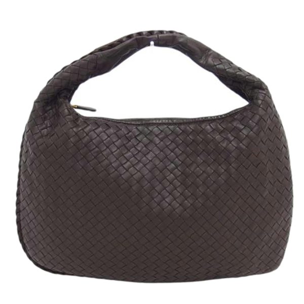 41584 1 Bottega Intrecciato Shoulder Bag Brown