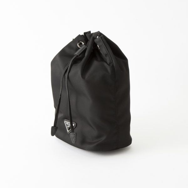 420500kwa390003 1 Prada VELA Drawstring Pouch Black