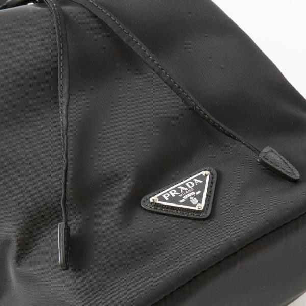 420500kwa390003 4 Prada VELA Drawstring Pouch Black