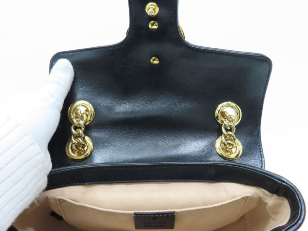 4231102504 07 Gucci Calf Black Guccisima Chain Shoulder Bag