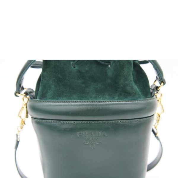 42345 6 Prada Calf Bucket 2way Shoulder Bag