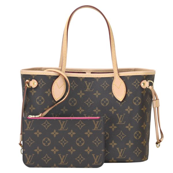 423j0326 01 01 Louis Vuitton Neverfull PM Tote Bag Pivoine Pink