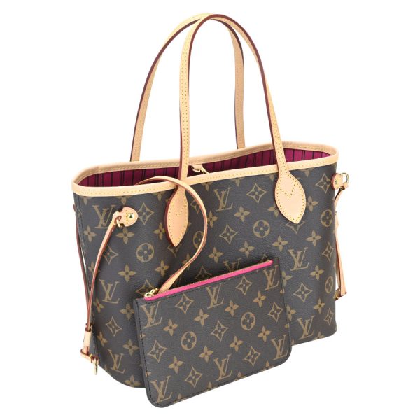 423j0326 01 04 Louis Vuitton Neverfull PM Tote Bag Pivoine Pink