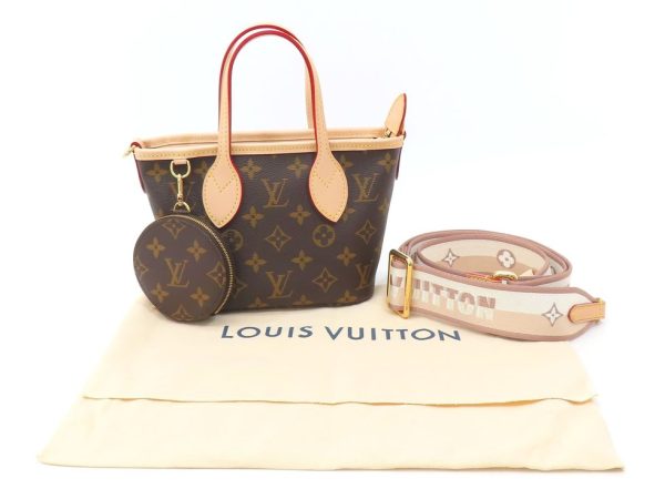 4240402306 13 Louis Vuitton Neverfull BB 2way Bag Rose Peony