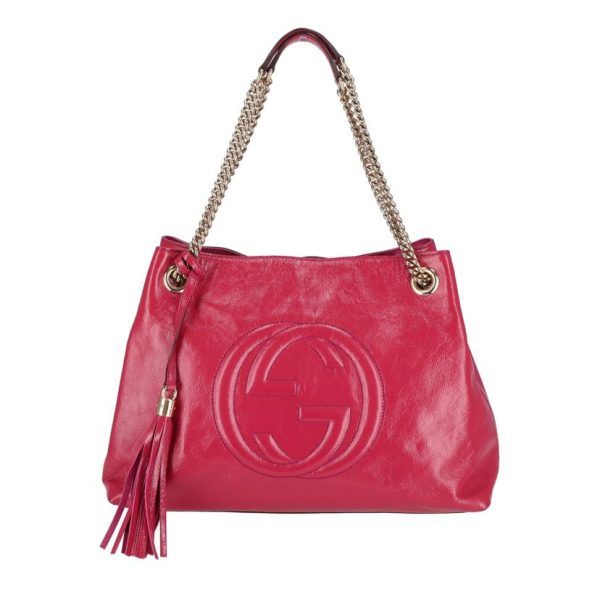 43677 1 Gucci Soho Enamel Bag Pink