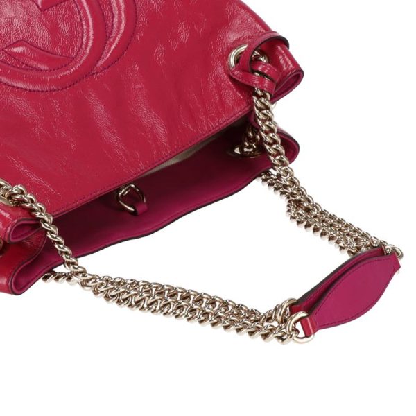 43677 4 Gucci Soho Enamel Bag Pink