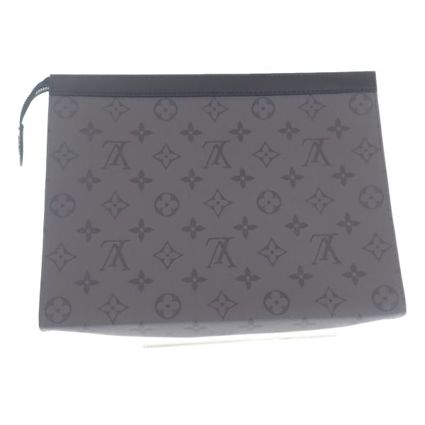 442279 02 Louis Vuitton Pochette Voyage Clutch Bag Canvas Gray