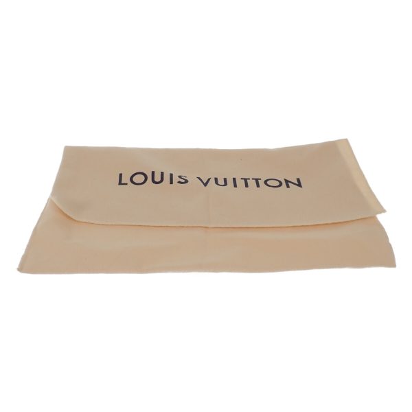 442830 10 Louis Vuitton Pochette Voyage MM Clutch Bag Taigarama Monogram Silver