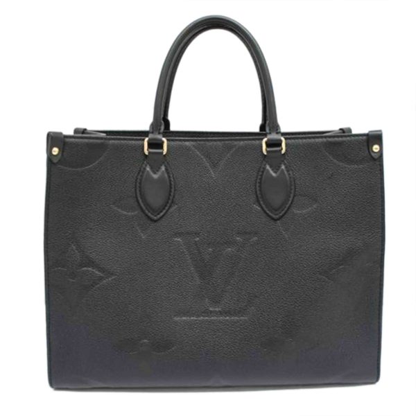 44498 1 Louis Vutton On The Go MM Emplant Bag Black