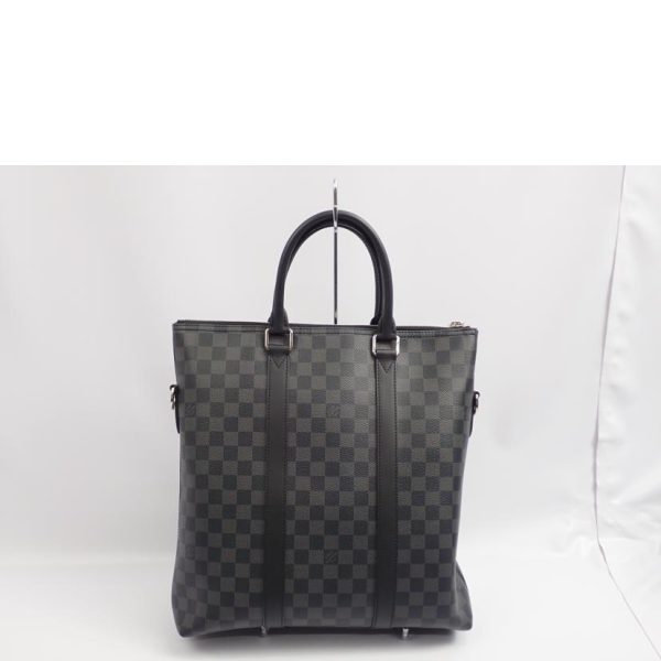 44730 2 Louis Vuitton Anton Damier Handbag Black