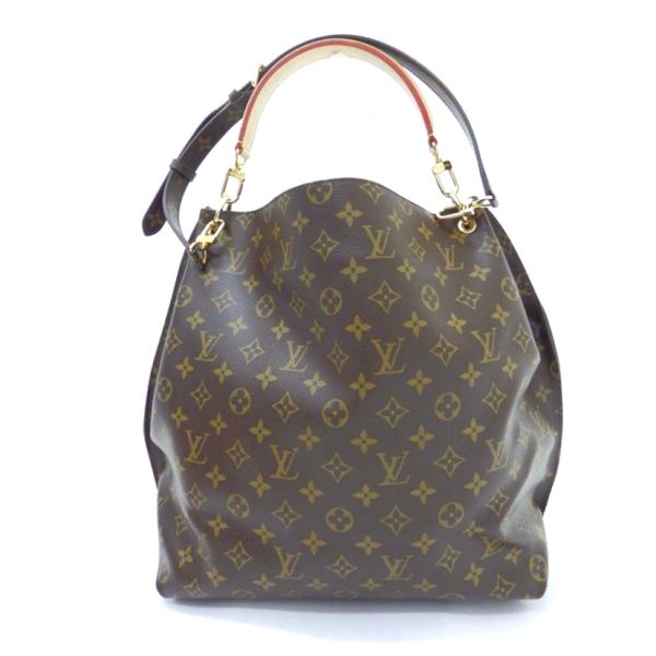 44737 2 Louis Vuitton Monogram Shoulder Bag Brown