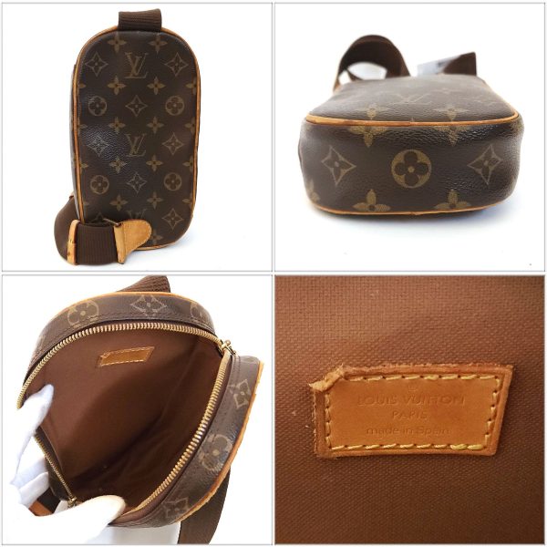 449 2 Louis Vuitton Pochette Ganju Body Bag Monogram Brown